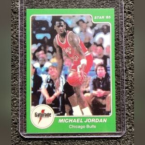 Michael Jordan Chicago Bulls Gatorade Rookie Basketball Card Mint Condition